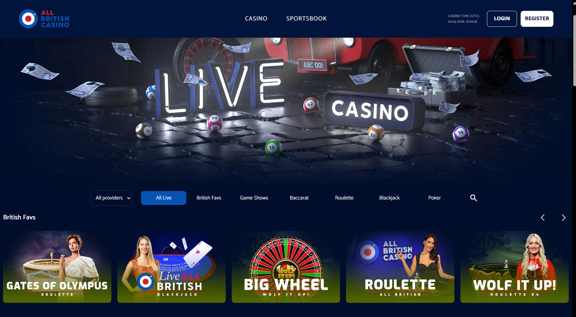 4. All British Casino - Trusted Sofort Casino Option